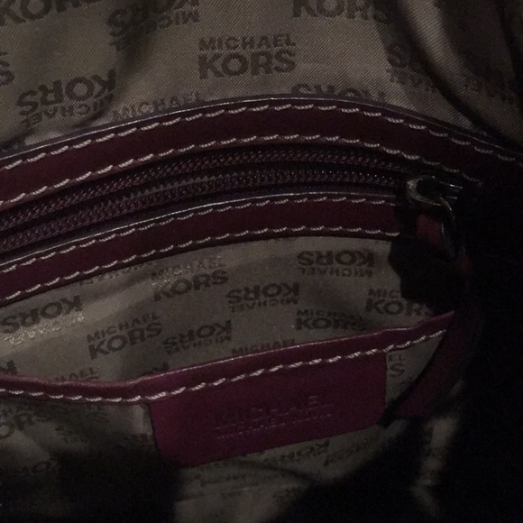 MICHAEL KORS Plum Hobo Leather Handbag & Cover Bag - Picture 6 of 6